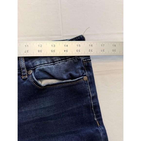 Buffalo Skinny Jeans Womens 31x27 Blue Med Wash Mid Rise Slim Denim Pants - Picture 6 of 10